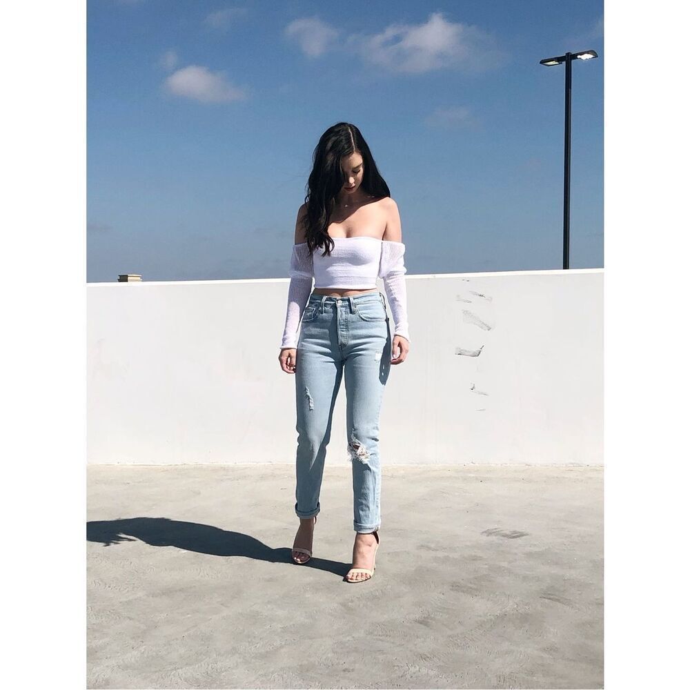 Levi's 501 Skinny Light Blue Straight Leg Jeans